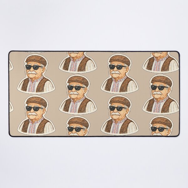 Item preview, Sticker Bunicul Cool cu Ochelari – Design Tradițional Românesc Amuzant designed and sold by randomdesignsnearme.