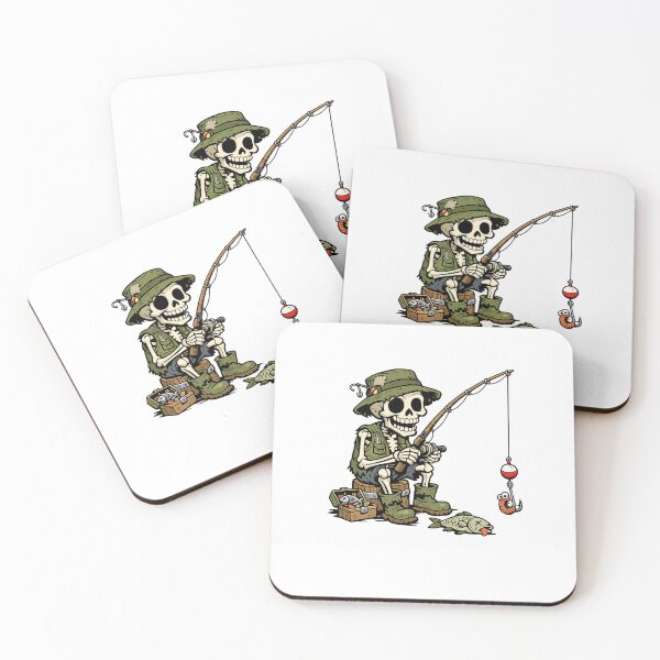 Item preview,  Eat Sleep Fish Repeat – Skeleton Fisherman. designed and sold by GeaSupplyStudio.