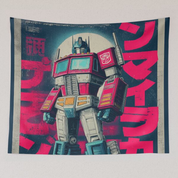 Item preview, Vaporwave Warned Optimus  designed and sold by AnimeArsenalPrints.