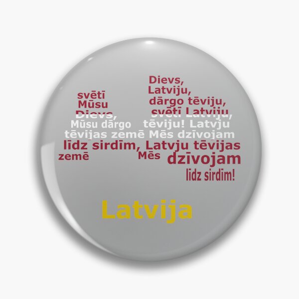 Item preview, Latvija – Map of Latvia in Flag Colors with Anthem Design designed and sold by JR78.