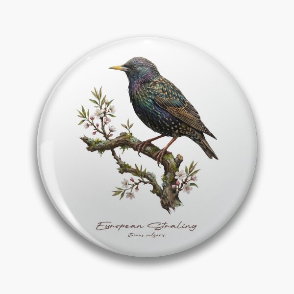 Item preview, European Straling on Flowery Branch designed and sold by Takeda-art.