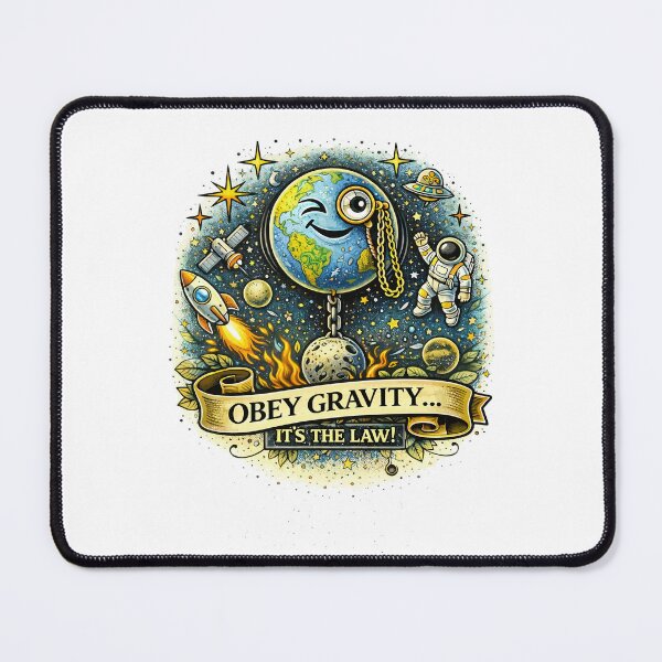Item preview, Obey Gravity - It's The Law (Vintage Tattoo) designed and sold by Fakecactus Designs.
