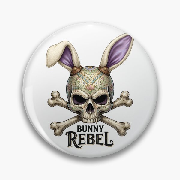 Artikelvorschau, Bunny Rebel Shirt – Minimalistisches Oster-T-Shirt mit Totenkopf-Logo entworfen und verkauft von relso.