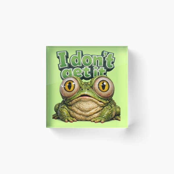 Item preview, I Don't Get It Frog Stare Graphic Design designed and sold by Shirtaholism.