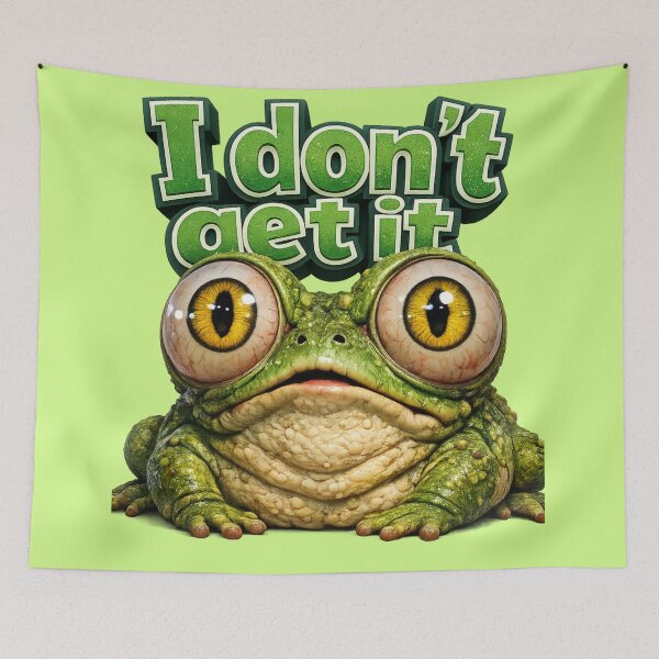 Item preview, I Don't Get It Frog Stare Graphic Design designed and sold by Shirtaholism.