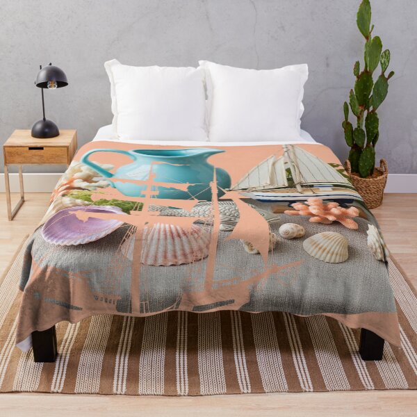 Artikelvorschau, Miniatursegelboot, mediterranes Stillleben, sommerliches Motiv der französischen Provence entworfen und verkauft von Mevissart.