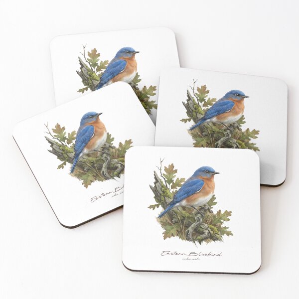 Item preview, Eastern Bluebird on Rustic Bush designed and sold by Takeda-art.