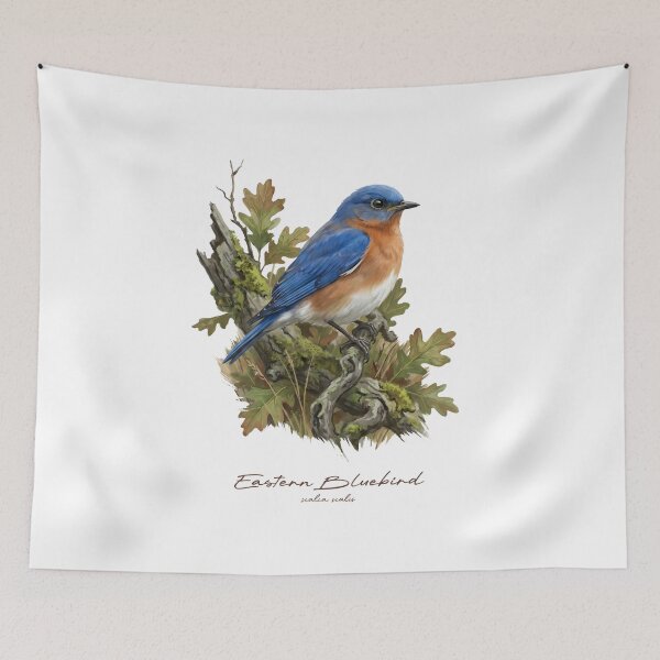 Item preview, Eastern Bluebird on Rustic Bush designed and sold by Takeda-art.