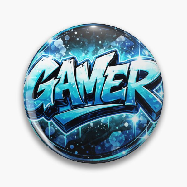Item preview, Gamer Art Electric Blue Graffiti designed and sold by VFWChuck.