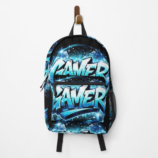 Item preview, Gamer Art Electric Blue Graffiti designed and sold by VFWChuck.