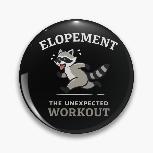 Item preview, Elopement The Unexpected Workout Funny Raccoon Shirt – Cute Running Trash Panda Wedding Humor Tee designed and sold by VibeOffline Studio.