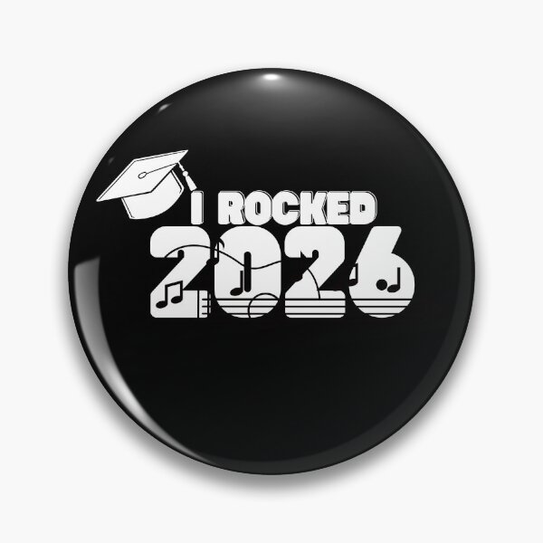 Item preview, I Rocked Retro white Class of 2026 guitar (print on dark) designed and sold by Cottageshop.