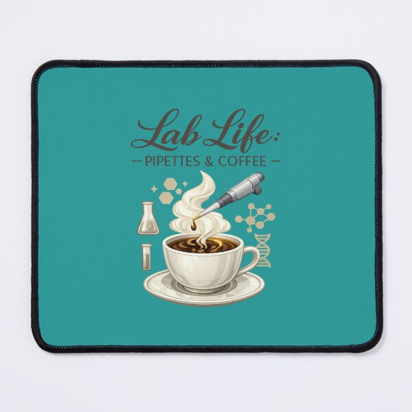 Item preview, Lab Life: Pipettes & Coffee – Science Humor Design designed and sold by DesignHouse07.