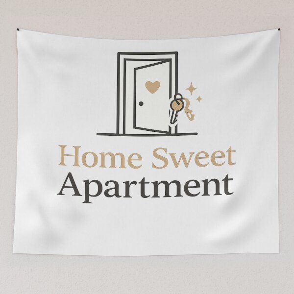 Item preview, Home Sweet Apartment Minimalist Housewarming Design designed and sold by CLOUTKULT.