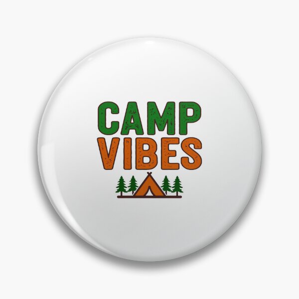 Item preview, Camp Vibes Outdoor Adventure Design – Retro Camping Graphic with Tent & Pine Trees for Nature Lovers designed and sold by Bright Nest Studio.