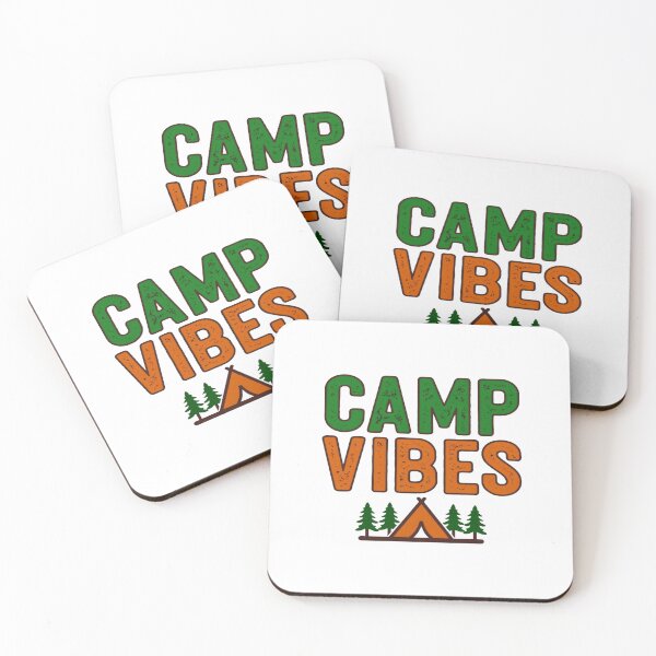 Item preview, Camp Vibes Outdoor Adventure Design – Retro Camping Graphic with Tent & Pine Trees for Nature Lovers designed and sold by Bright Nest Studio.