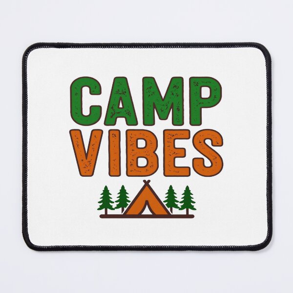 Item preview, Camp Vibes Outdoor Adventure Design – Retro Camping Graphic with Tent & Pine Trees for Nature Lovers designed and sold by Bright Nest Studio.