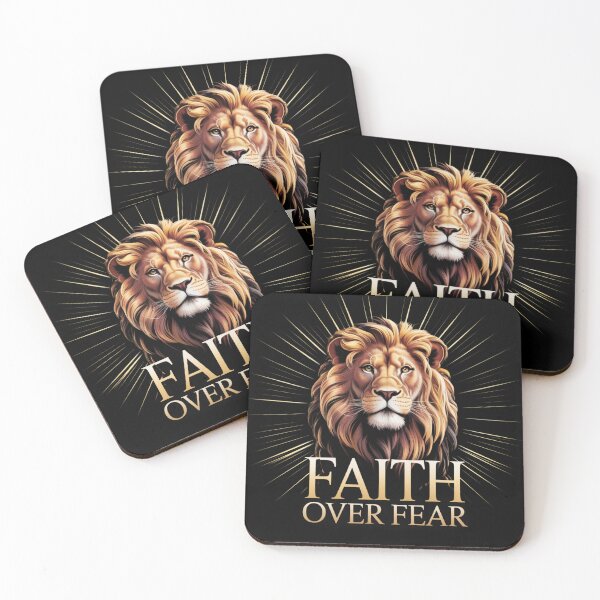 Item preview, Faith Over Fear Lion of Judah Christian Faith Premium Design designed and sold by EvolusionPro.