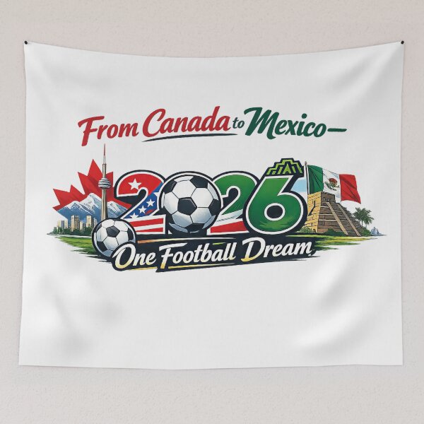 Item preview, 2026 Football Fan Design - North America - Three Nations One Dream designed and sold by emaga.