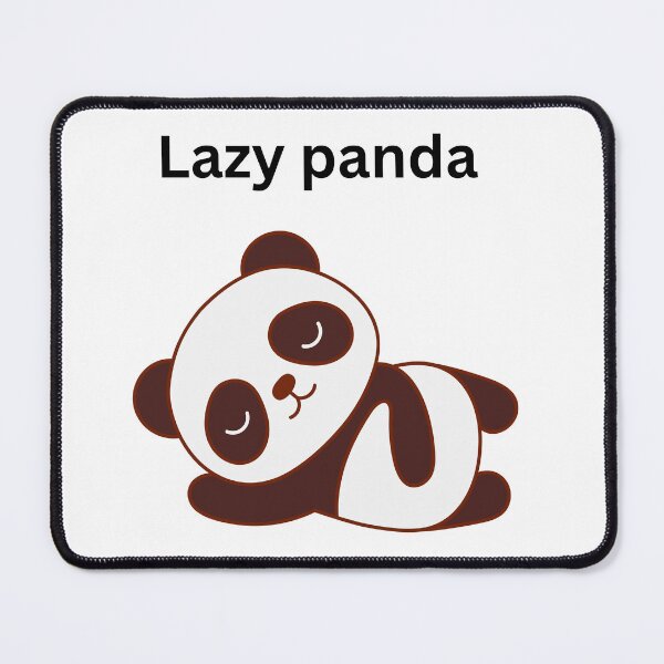 Item preview, Lazy panda Relaxing cute panda cartoon designed and sold by Saira Rizwan.