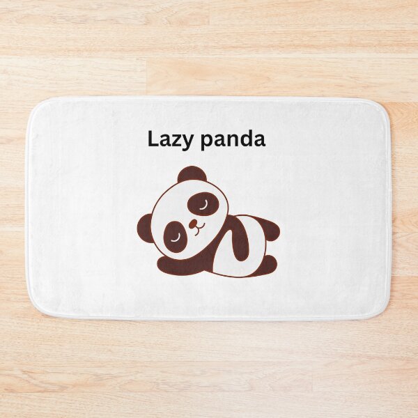 Item preview, Lazy panda Relaxing cute panda cartoon  designed and sold by Saira Rizwan.