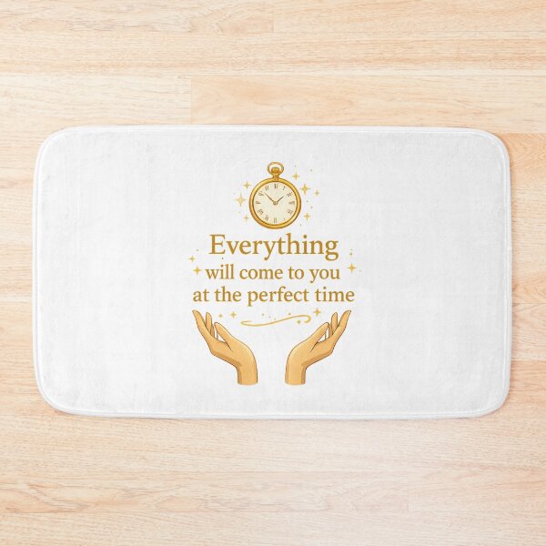 Item preview, Everything Will Come at the Perfect Time – Inspirational Quote Design designed and sold by TaliVibes.
