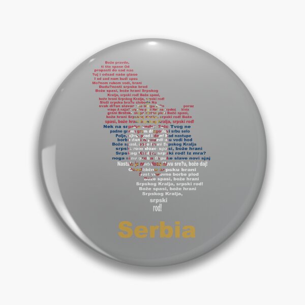Item preview, "Serbia Anthem Flag Map – Artistic Design" designed and sold by JR78.