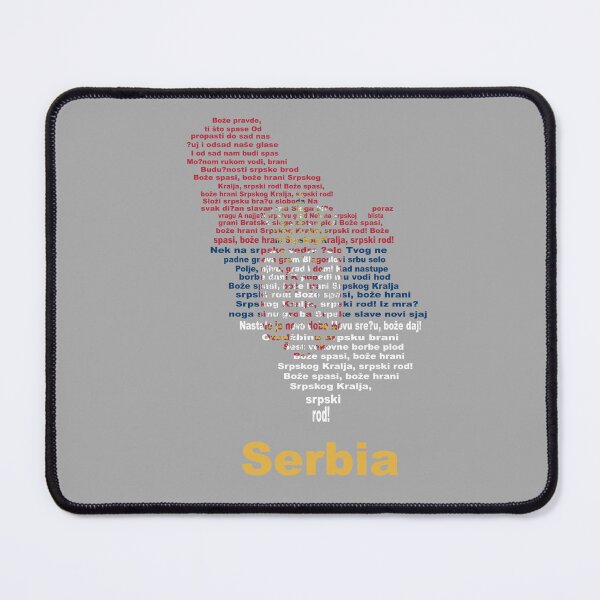 Item preview, "Serbia Anthem Flag Map – Artistic Design" designed and sold by JR78.