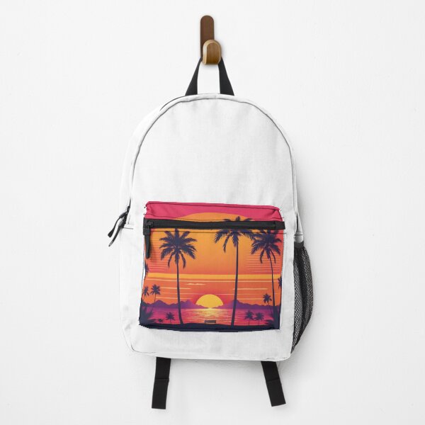 Item preview, Retro Sunset Palm Trees 80s Vintage Aesthetic - 19 designed and sold by RELAX STATION.