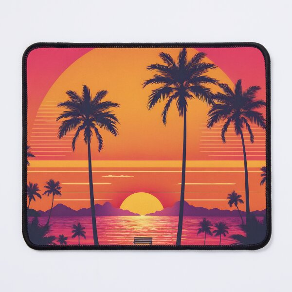 Item preview, Retro Sunset Palm Trees 80s Vintage Aesthetic - 19 designed and sold by RELAX STATION.