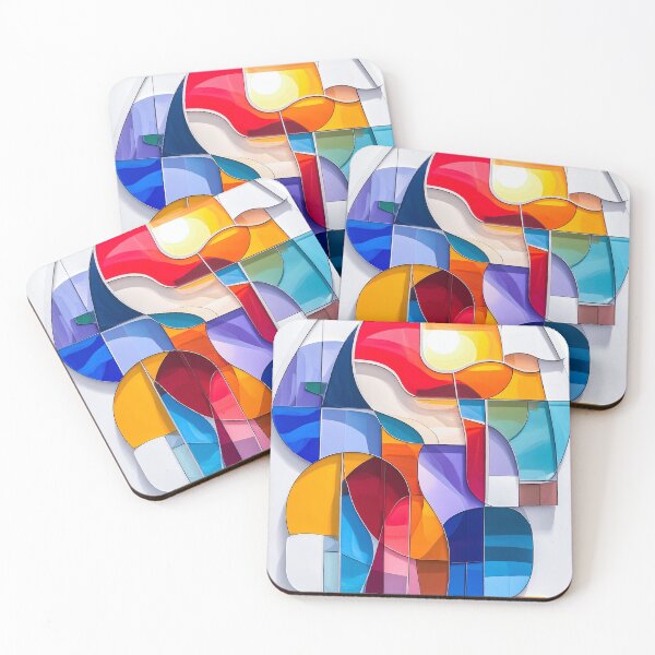 Item preview, Modern Curved Panel Abstract Composition designed and sold by NizuCaCi.