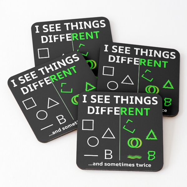 Item preview, I See Things Different - Vision Loss Humor designed and sold by Eyepatch-Jacks.