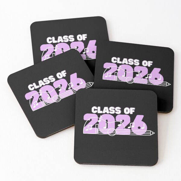 Item preview, I Rocked Retro pink band Class of 2026 (print on dark) designed and sold by Cottageshop.