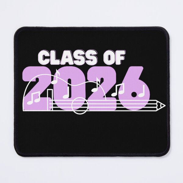 Item preview, I Rocked Retro pink band Class of 2026 (print on dark) designed and sold by Cottageshop.