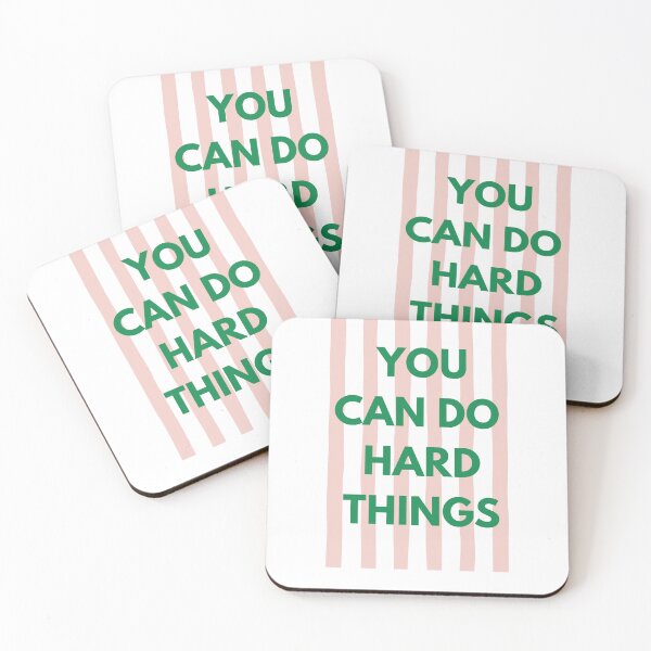 Item preview, You Can Do Hard Things pink designed and sold by dwink0911.