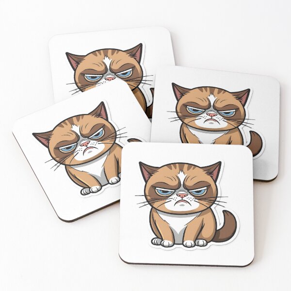 Item preview, Funny Grumpy Cat Cartoon Meme - 10 designed and sold by RELAX STATION.