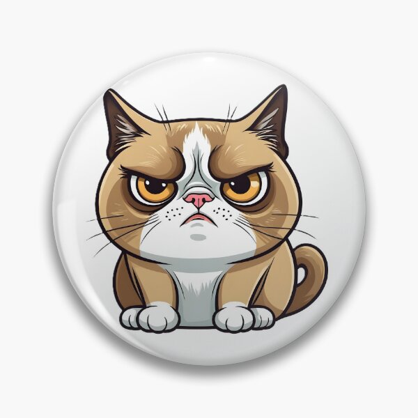 Item preview, Funny Grumpy Cat Cartoon Meme - 11 designed and sold by RELAX STATION.