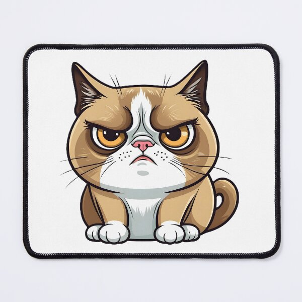 Item preview, Funny Grumpy Cat Cartoon Meme - 11 designed and sold by RELAX STATION.