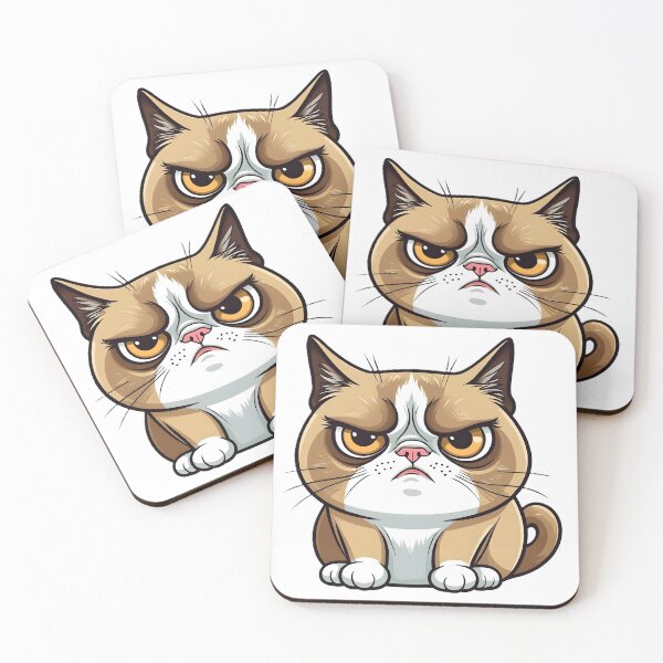 Item preview, Funny Grumpy Cat Cartoon Meme - 11 designed and sold by RELAX STATION.
