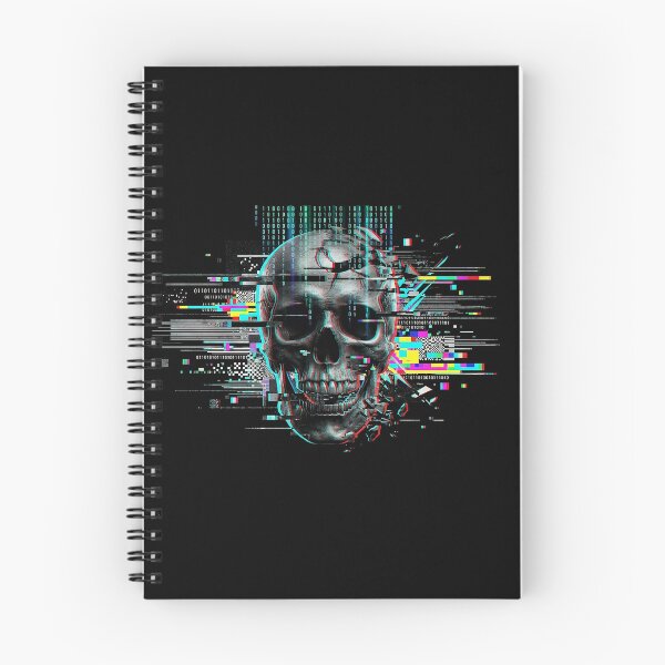 Item preview, Digital Glitch Skull Cyberpunk Matrix Art designed and sold by IronMindDesign.