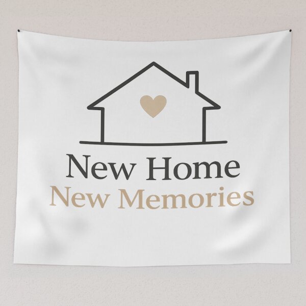Item preview, New Home New Memories Minimalist Housewarming Design designed and sold by CLOUTKULT.