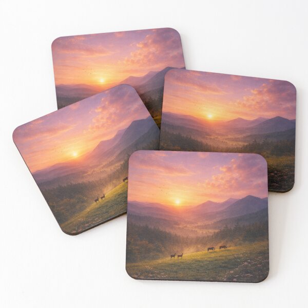 Item preview, Peaceful Nature Sunset with Animals – Aesthetic Phone Case Design designed and sold by TaliVibes.