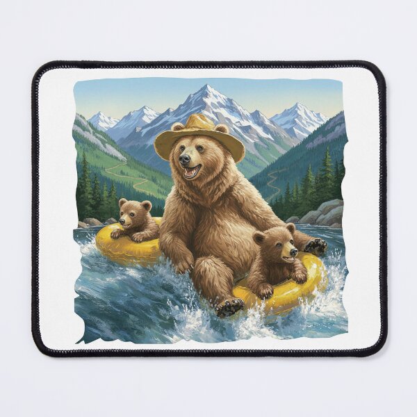 Item preview, Grizzly Bear Family River designed and sold by TeeARTHY.