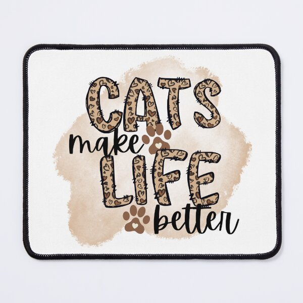 Item preview, Leopard Cats make Life Better designed and sold by Not Only Words.