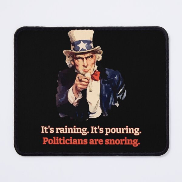Item preview, Uncle Sam Political Satire - Politicians are Snoring designed and sold by MOFAPPAREL.