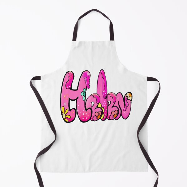 Item preview, Helen name in pink bubble text with flowers and drips. Personalized Custom Gift for Girls and women designed and sold by Artonmytee.