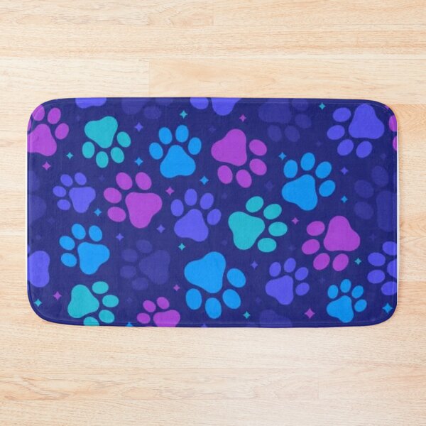 Item preview, Coloured Paw Prints Pattern designed and sold by laurakerr.