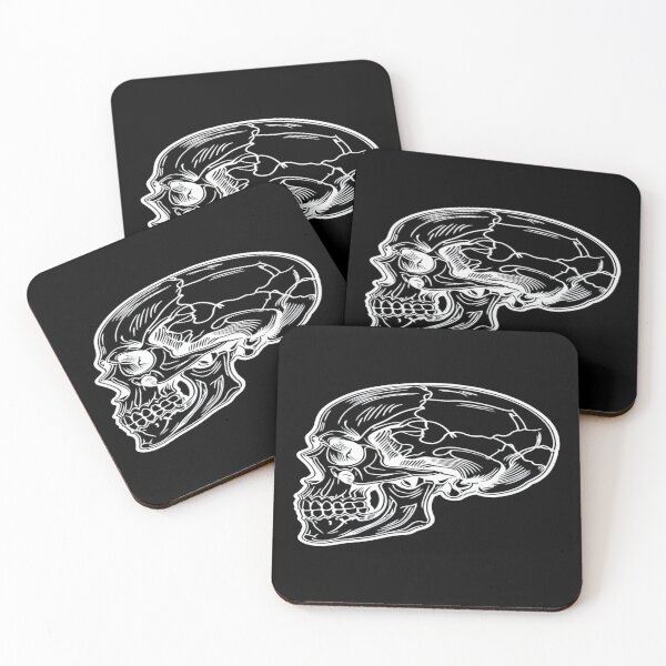 Item preview, Detailed Skull Line Art – Intricate Anatomical Illustration in Bold Black & White Tattoo Style designed and sold by Bright Nest Studio.