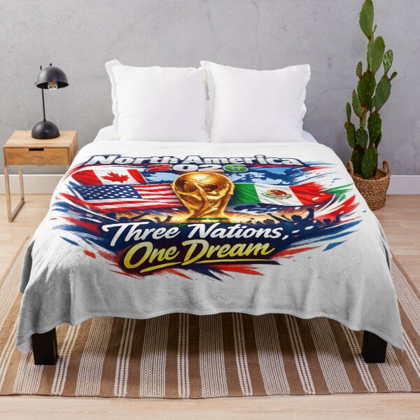 Item preview, Three Nations One Dream - 2026 Soccer Fan Design designed and sold by Emaga Digital Studio.