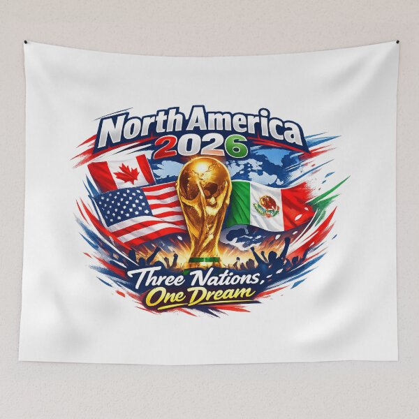 Item preview, 2026 Football Fan Design - North America - Three Nations One Dream designed and sold by emaga.